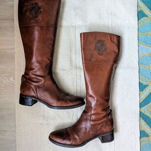 Eitienne Aigner Leather Riding Boots Size 9.5
